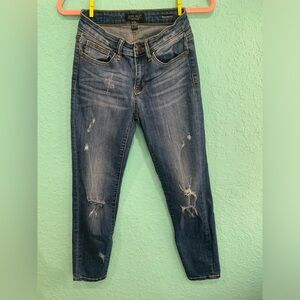 Judy Blue Faded Distressed relaxed fit Jeans - Dark Blue 5 27